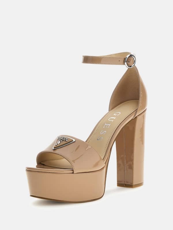 Guess Seton Patent Leather Sandals