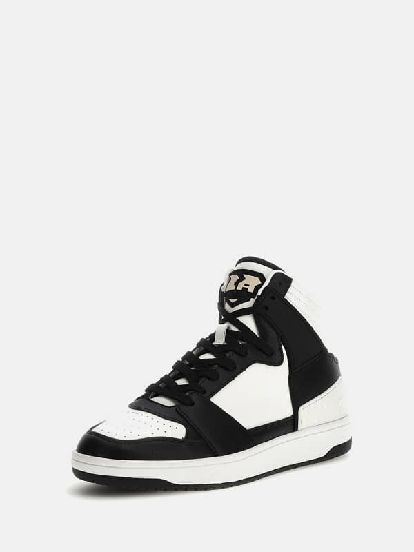 GUESS Sava Mid Hoge Sneakers Gemengd Leer