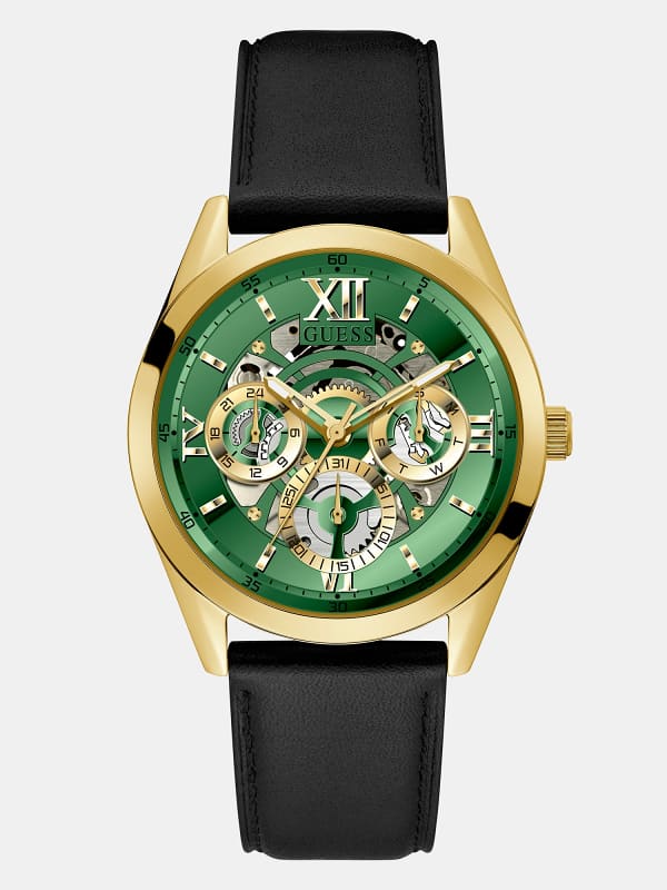 GUESS Multifunctioneel Horloge Leer