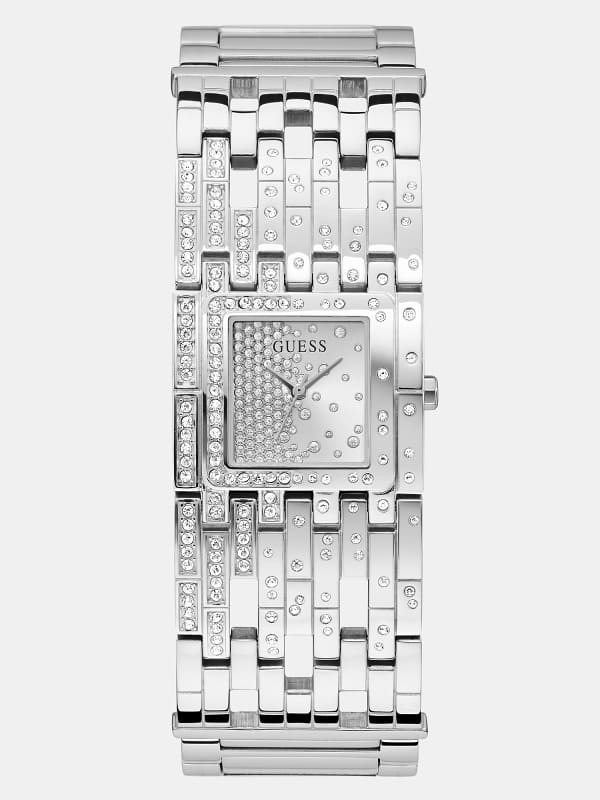 GUESS Analog-Armbanduhr Mit Kristallbesatz