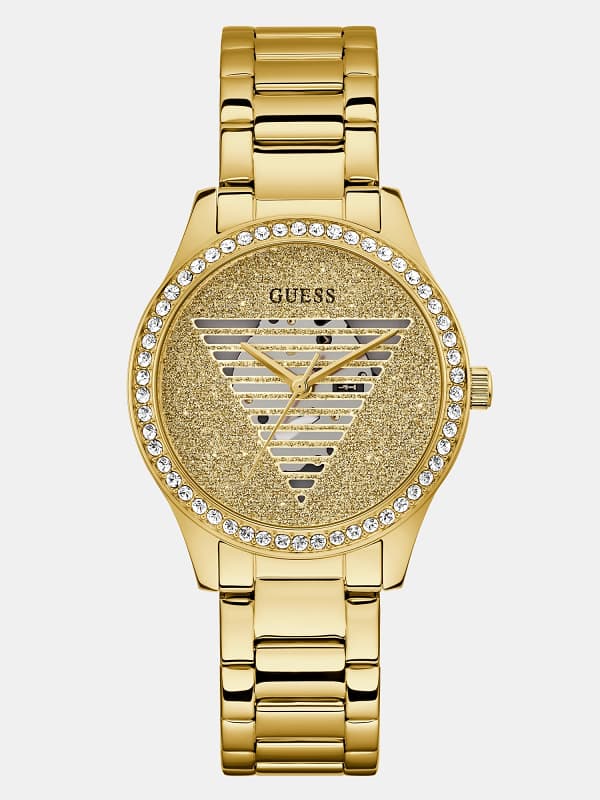 GUESS Analoog Horloge Met Driehoeklogodetail