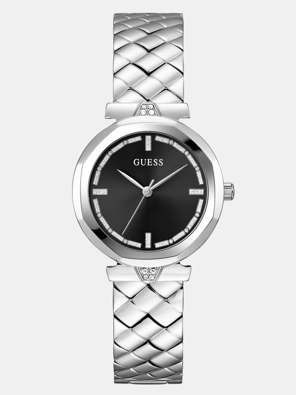 Guess Analogue Watch With Crystal Appliqué