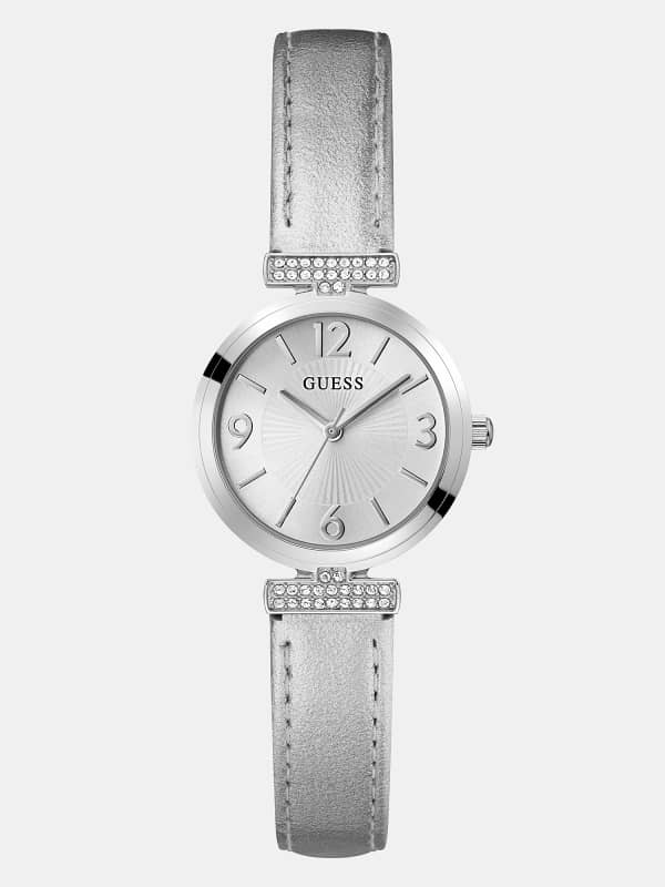 Guess Metallic Analogue Watch