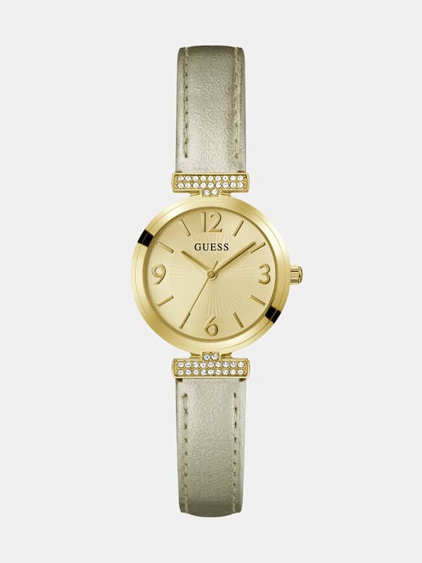 Guess Metallic Analogue Watch