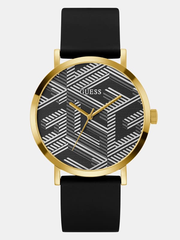 GUESS Analog-Armbanduhr Mit G-Cube-Print