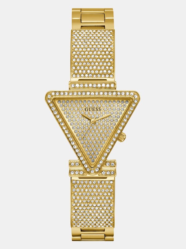 Guess Analogue Watch With Crystal Appliqué