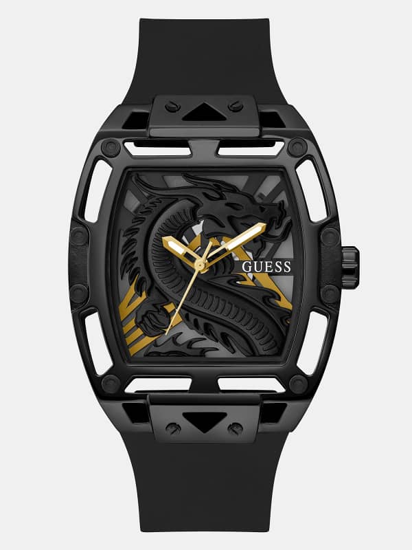 Guess Analogue Watch With Dragon Detail