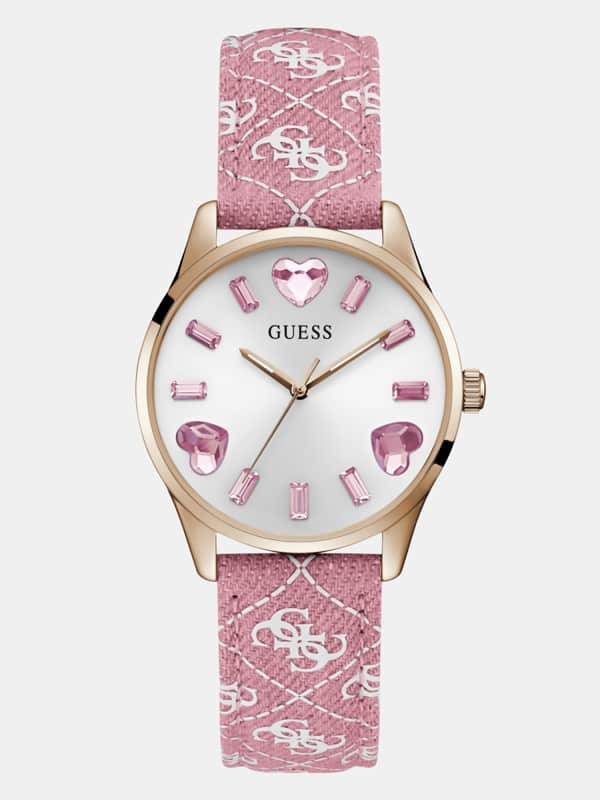 Guess Analogue Watch With Stone Detail