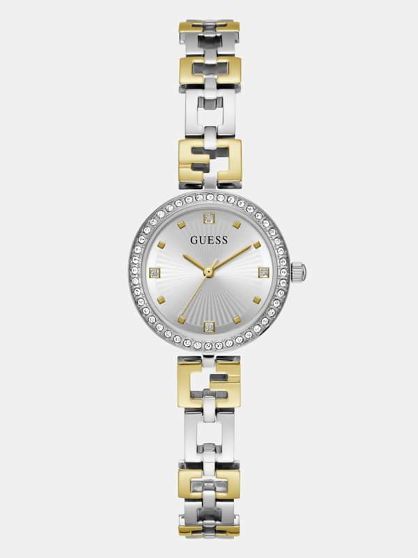 Guess Analogue Watch With Chain Detail