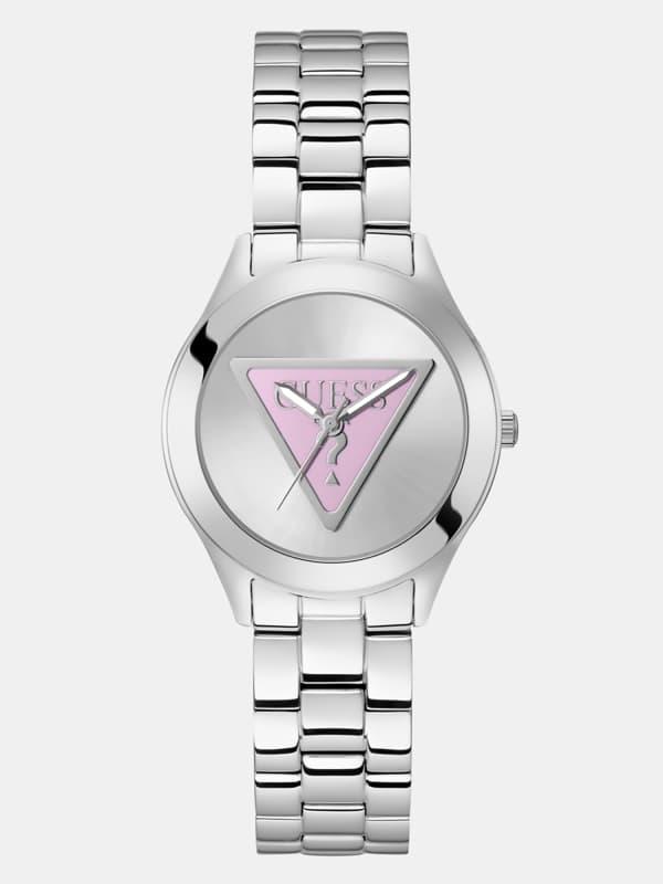 Guess Analogue Watch With Logo On Dial