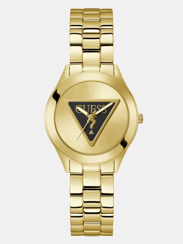 Guess Analogue Watch With Logo On Dial