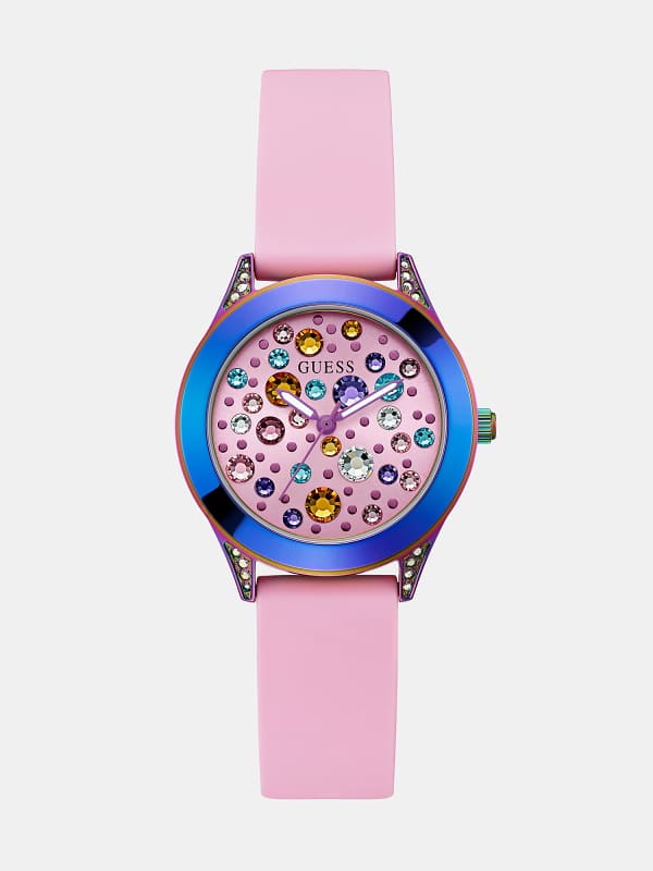 Guess Analogue Watch With Crystal Appliqué Detailing