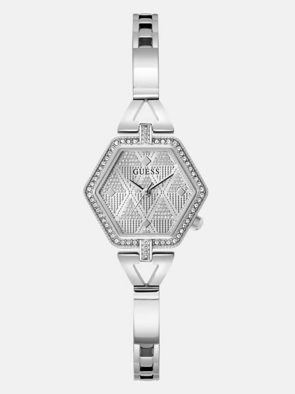 Guess Analogue Watch With Crystal Appliqué Detailing