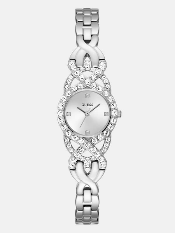 Guess Analogue Watch With Crystal Appliqué Detailing