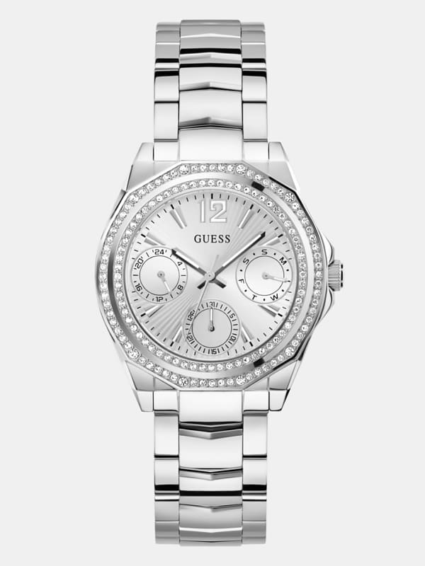 Guess Multi-Function Watch With Crystal Appliqué Detailing