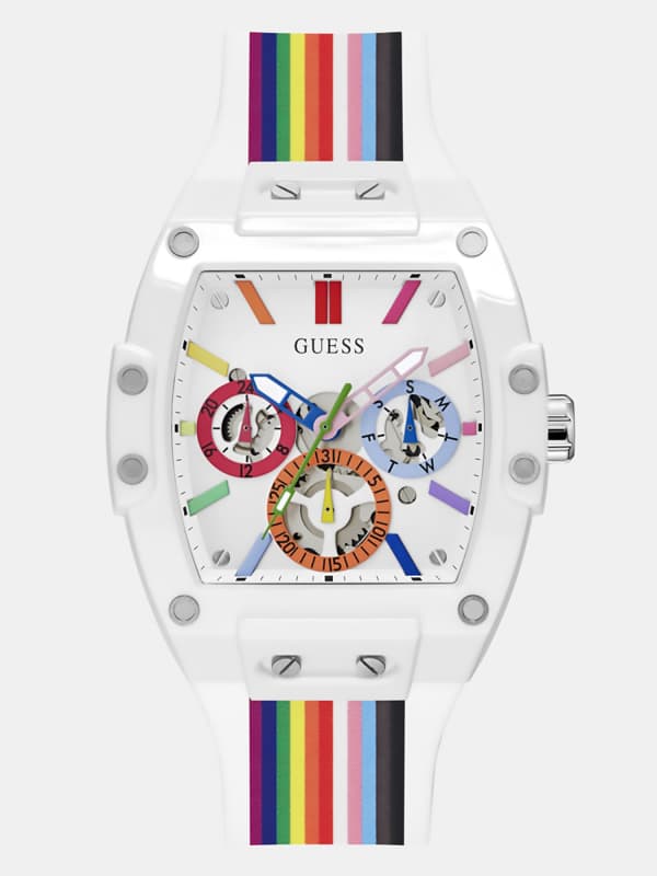 GUESS Montre Multifonction En Silicone