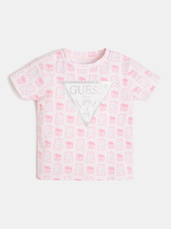 GUESS T-Shirt Logo Allover-Print