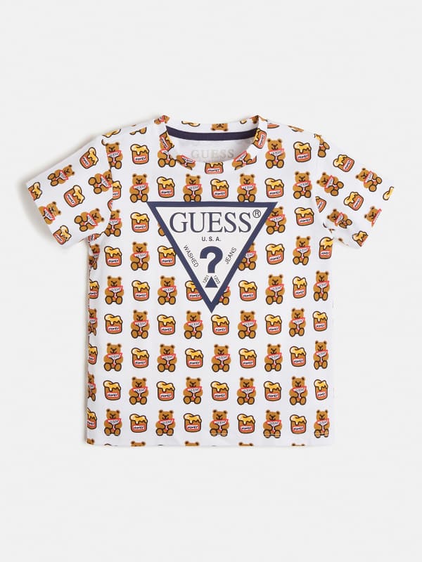 GUESS T-Shirt Con Stampa Logo All Over