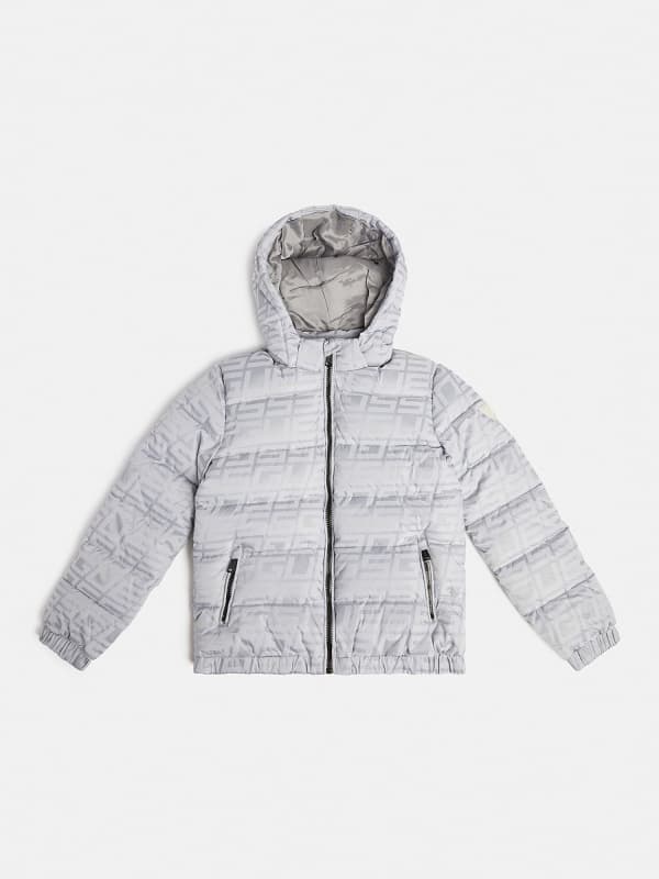 Guess All Over Logo Puffer