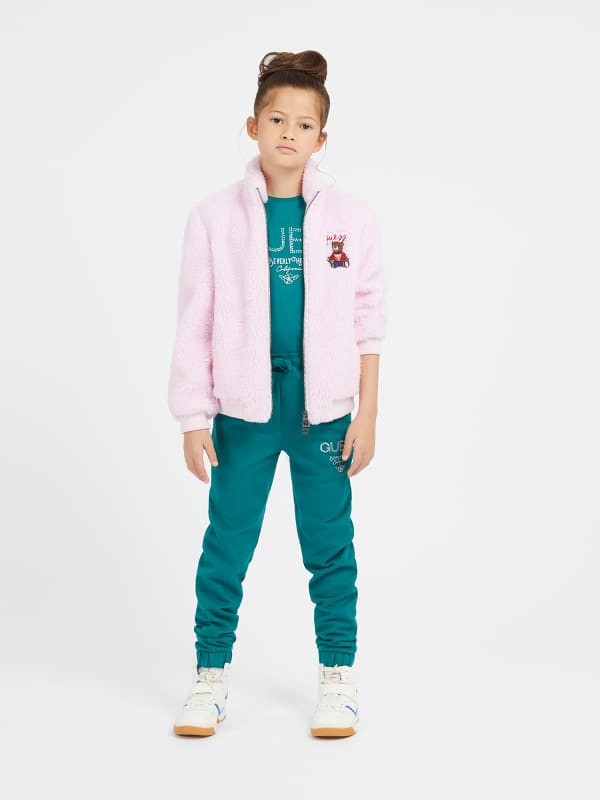 Guess Kids Faux Fur Bomber Jacket