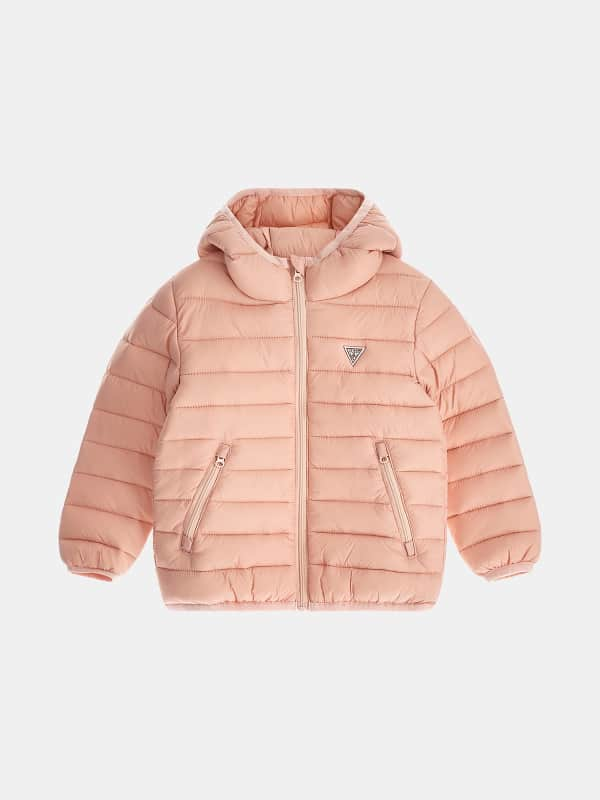 Guess Kids Hooded Padded Jacket With Logo