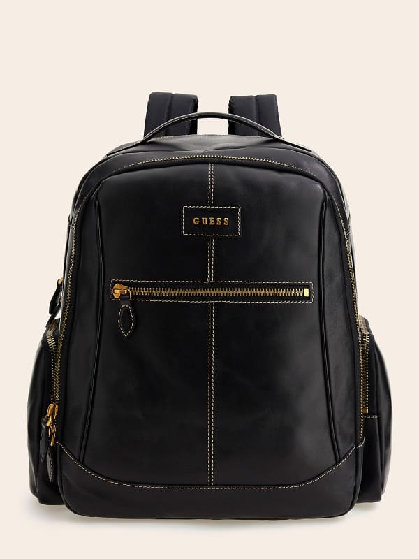 GUESS Lario Rucksack Aus Echtem Leder