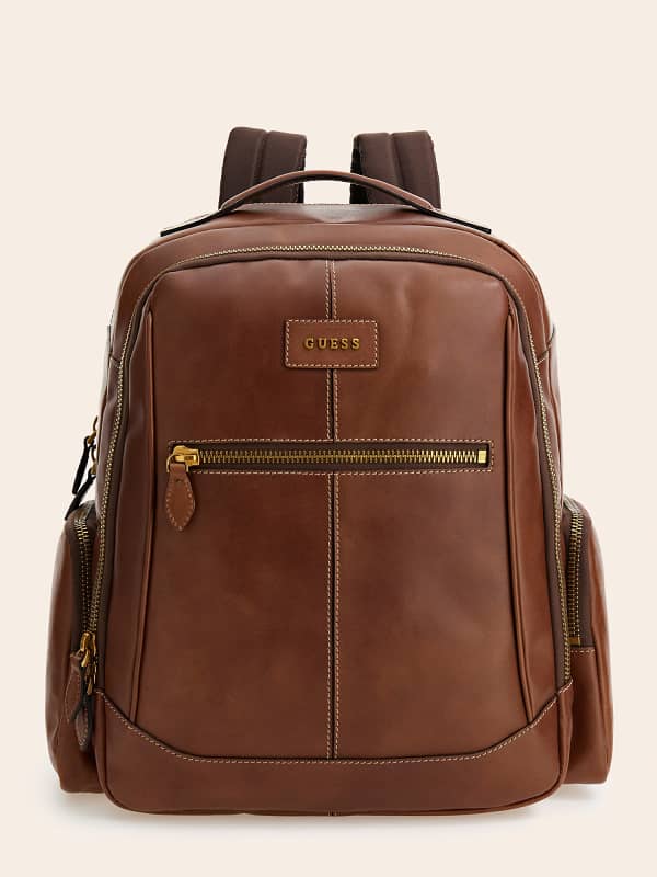 GUESS Lario Rucksack Aus Echtem Leder