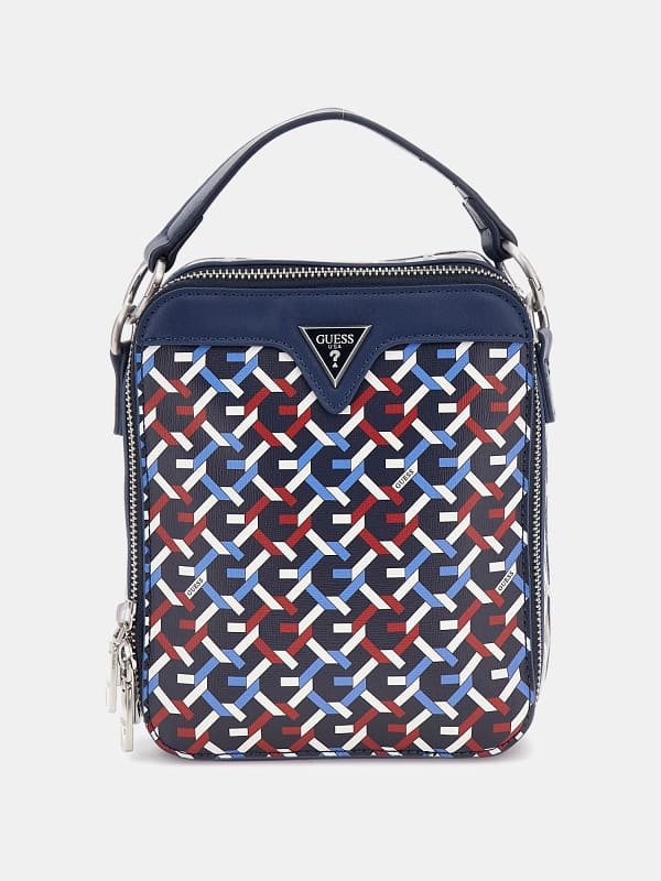 Guess Torino Logo-Print Mini Crossbody