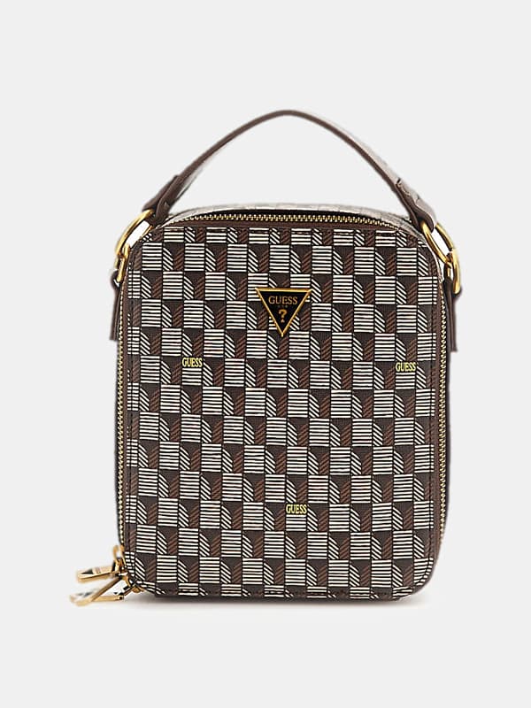 GUESS Torino Mini-Crossbody Geometrische Print