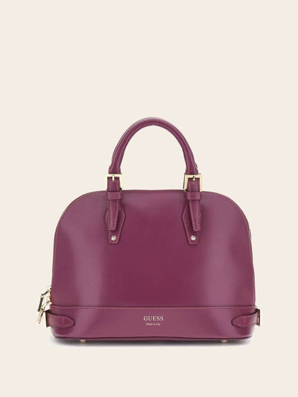 GUESS Mini-Henkeltasche Adele Echtleder