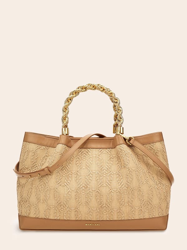 Guess Aida Braided Maxi Handbag