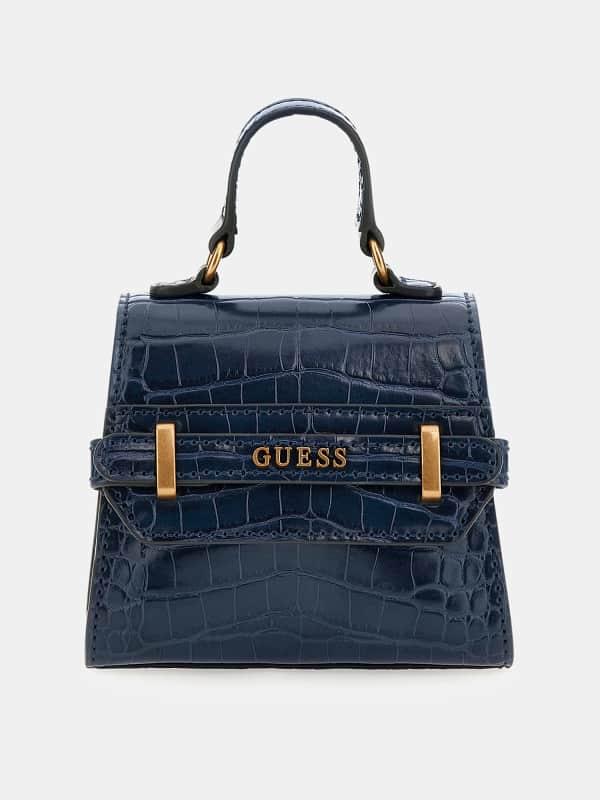 GUESS Mini Sac À Main Sestri Imprimé Croco