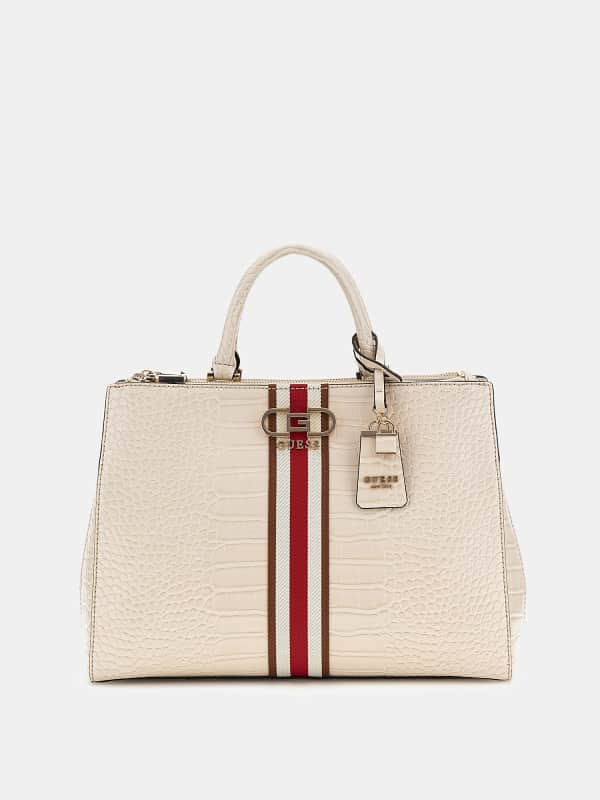 Guess Nelka Croc-Print Handbag