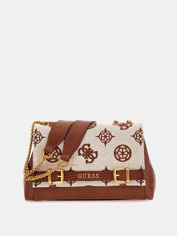 GUESS Sac À Bandoulière Sestri Logo 4G Pivoine