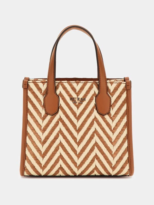 GUESS Mini-Henkeltasche Silvana Aus Bast