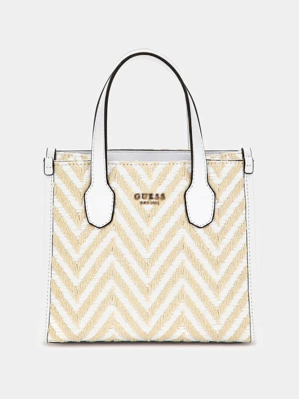 GUESS Mini-Henkeltasche Silvana Aus Bast