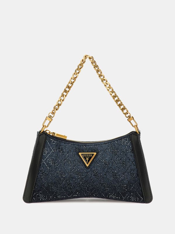 GUESS Sac D'épaule Dili Logo 4G Strass