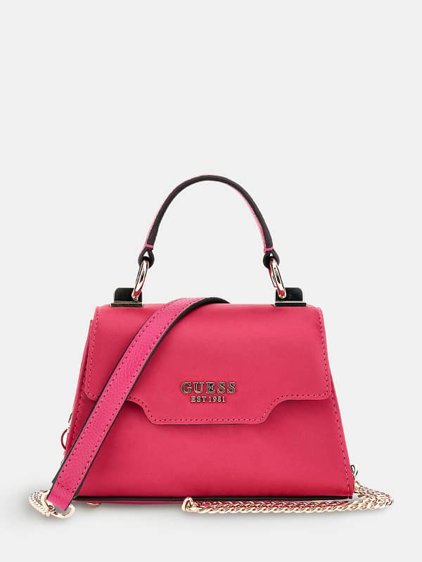 GUESS Mini-Henkeltasche Velina Satin