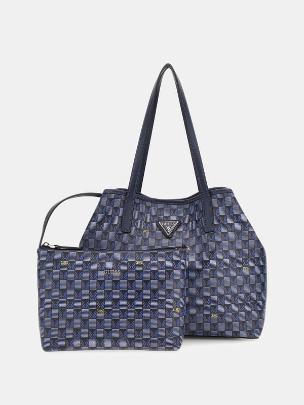 Guess Vikky Geometric-Print Shoulder Bag