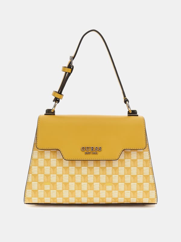 GUESS Borsa A Mano Hallie Stampa Geometrica