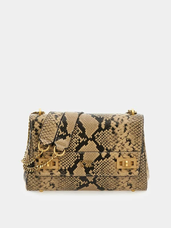 Guess Katey Python-Print Crossbody