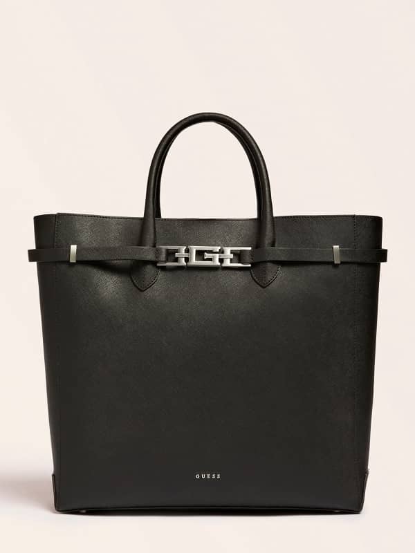 GUESS Henkeltasche Cristina Echtleder