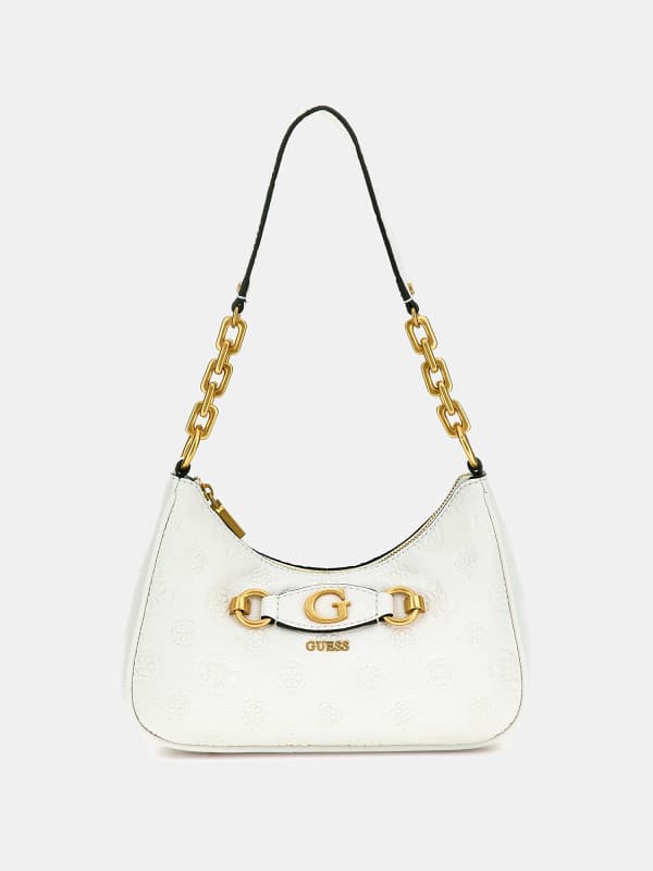 Guess Izzy 4G Peony Logo Shoulder Bag