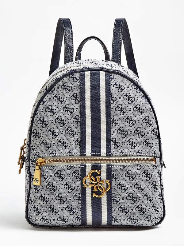 guess vintage logo print backpack