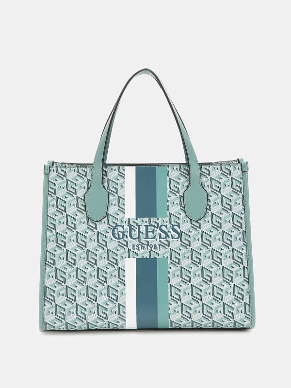 GUESS Sac À Main Silvana Logo G Cube