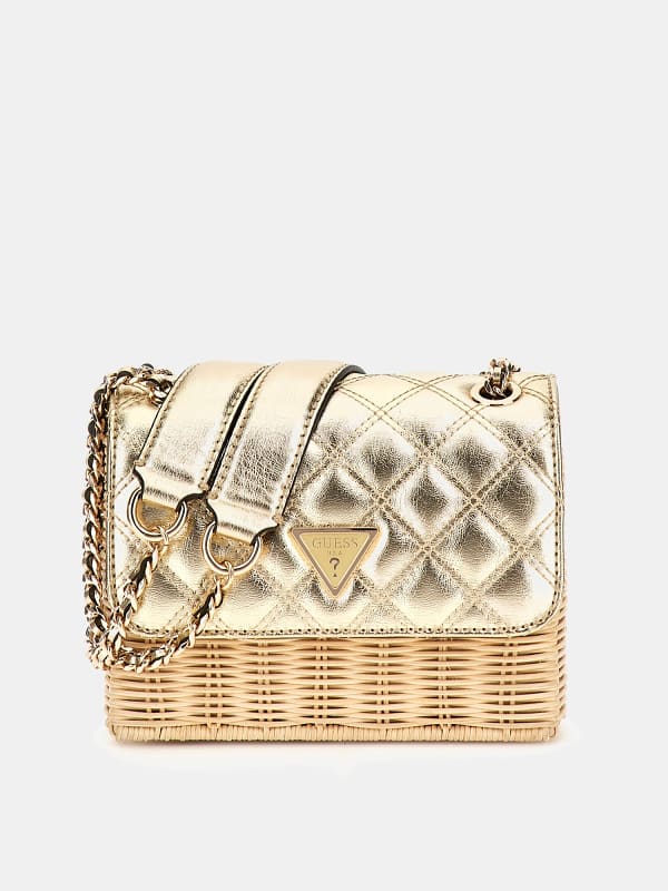 GUESS Mini Sac À Bandoulière Giully Paille