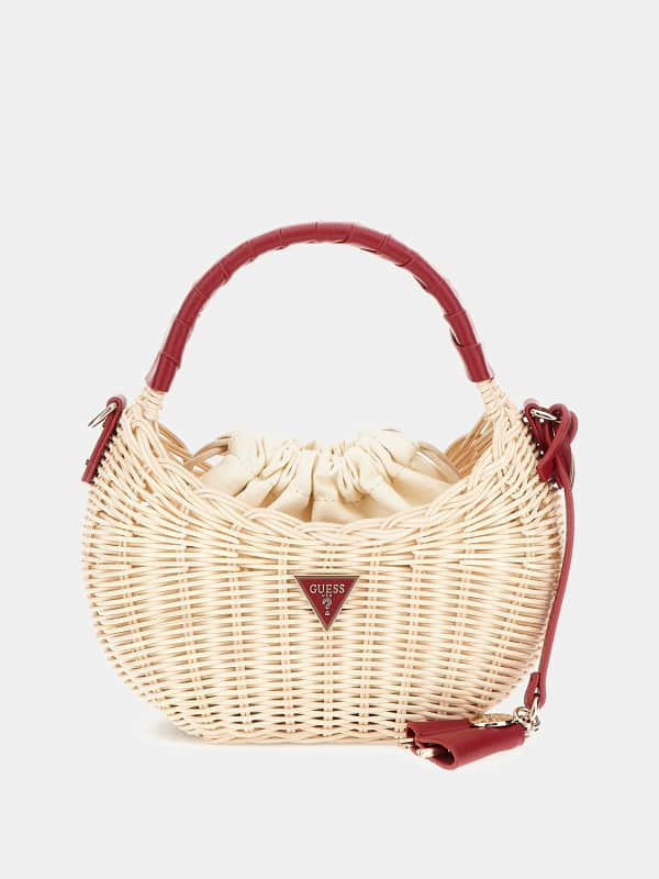 GUESS Minibolso De Mano Sveiney Rafia