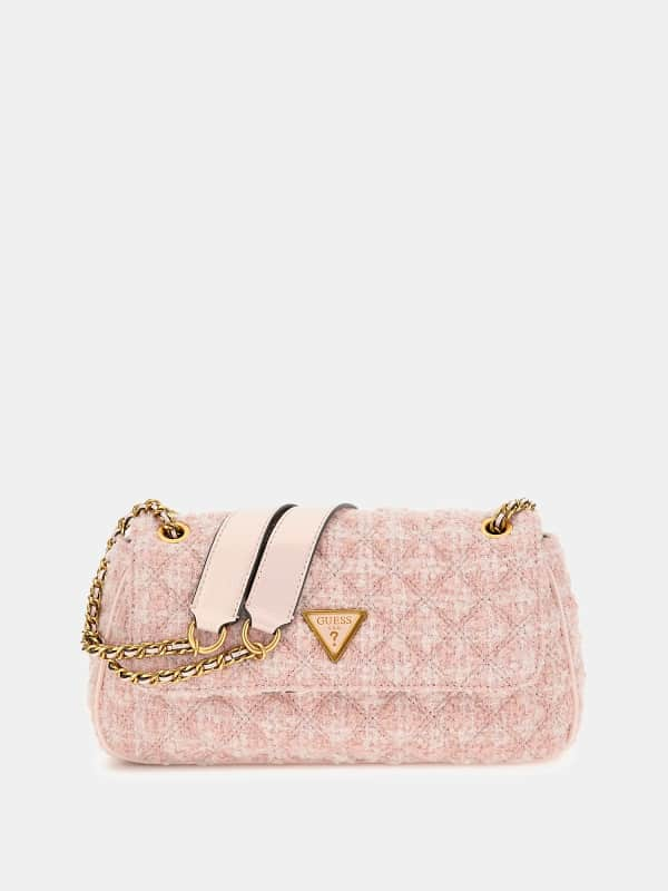 Guess Giully Tweed Crossbody Bag