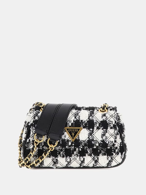 GUESS Mini Sac À Bandoulière Giully Tweed