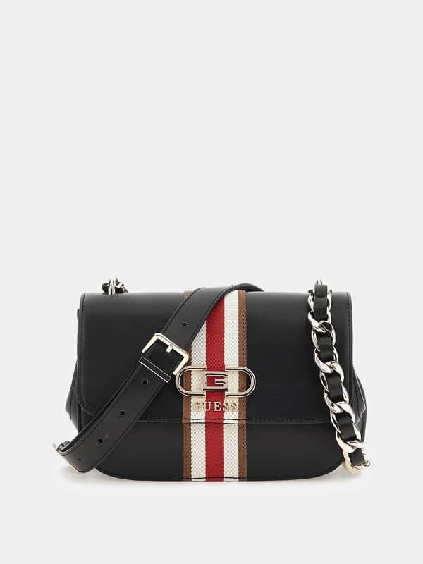 Guess Nelka Front-Stripe Mini Crossbody